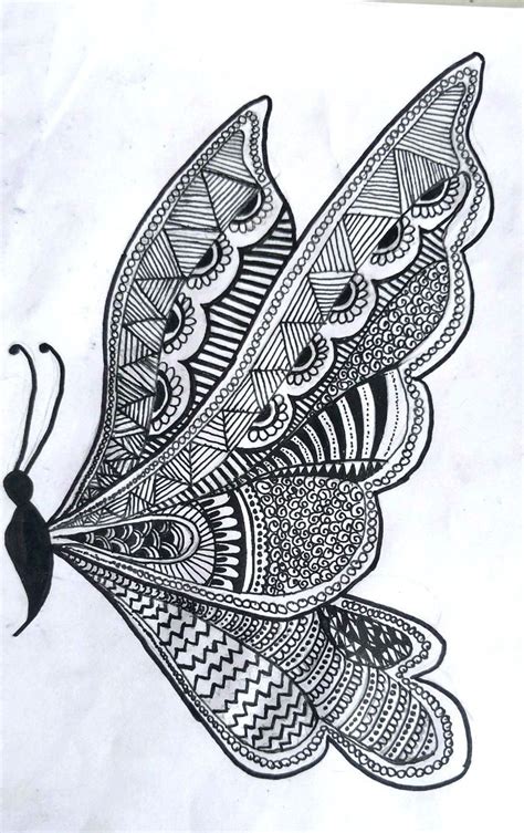 Zentangle Pens Zentangle Patterns Zentangles Butterfly Drawing