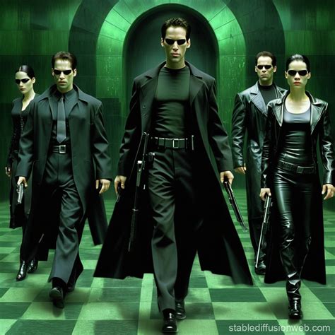 The Matrix Movie Scene Stable Diffusion Online
