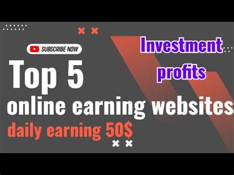 Top Online Earning Websites Investment And Profits Of Your Money