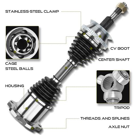 Cv Axle Assembly For Volkswagen Cabrio Golf Jetta Passat Vanagon Front