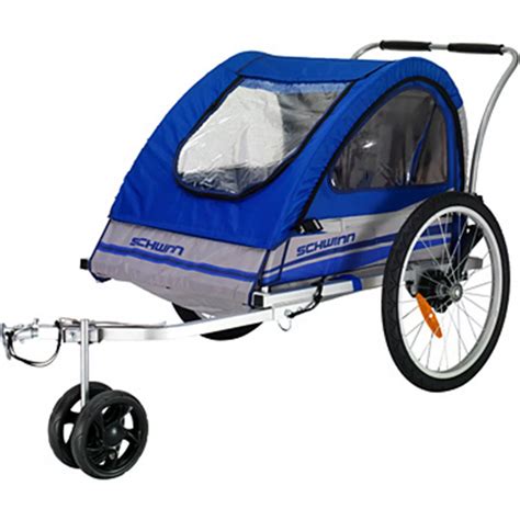 Schwinn Trailblazer Double Bicycle Trailer | Bike Accessories | Sports ...