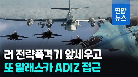 영상 러 군용기 또 알래스카 Adiz 진입 시도미 F 35 출격 연합뉴스