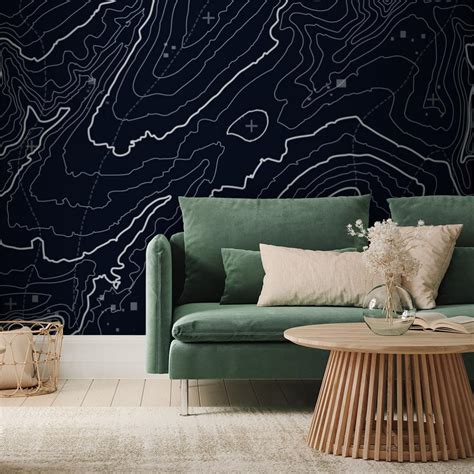 Black Topographic Map Wallpaper - custom wallpapers by Wallvy ...