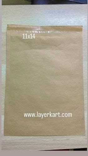 Brown Plain Paper Courier Bag X Capacity Kg Gsm At Rs