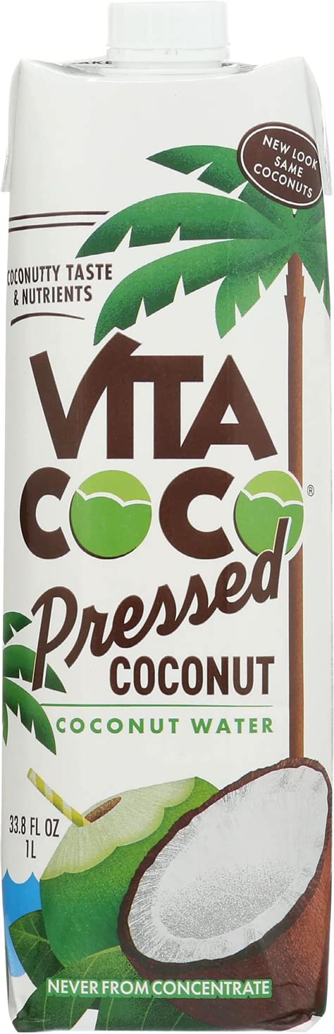 Vita Coco Coconut Water Pressed Coconut More Coconutty Flavor Natural