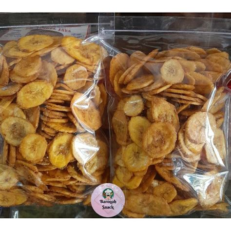 Jual Kripik Pisang Manis Gr Snack Kiloan Shopee Indonesia