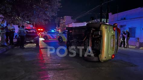 Vuelca Su Auto Tras Manejar Ebrio En La Colonia Independencia POSTA