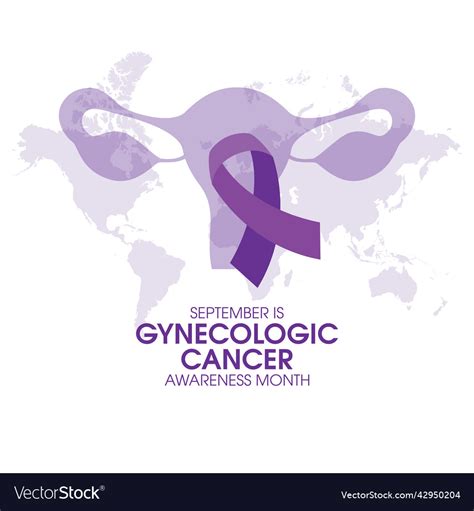 Gynecologic Cancer Awareness Month Icon Royalty Free Vector