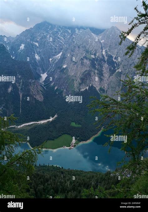 Hike In The Hagengebirge At Koenigssee In The Berchtesgaden Alps In