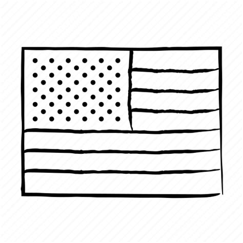 United States Flag Sketch