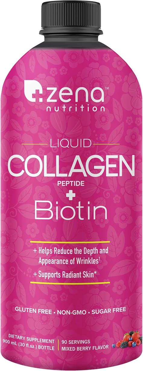 Amazon Zena Liquid Collagen Fl Oz For Women Men Collagen