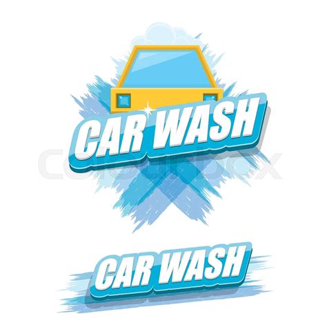 vector Car wash icons set isolated on white. | Stock vector | Colourbox