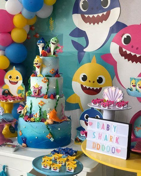 100 ideas de decoración para Fiesta de Baby Shark