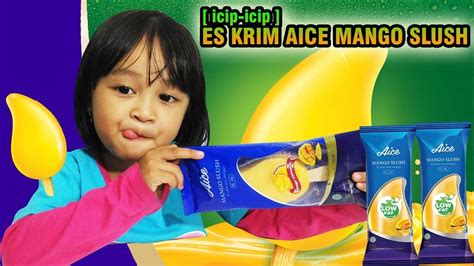 Icip Icip Es Krim AICE MANGO SLUSH Rasa Mangga Ice Cream Terbaru Dari