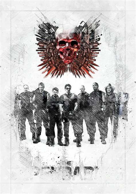 No9937 The Expendables Movie poster Digital Art by Carrie Stanton ...