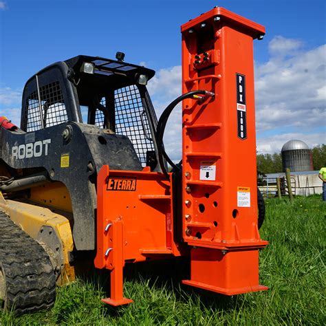 Eterra PDX-1000 Breaker Style Skid Steer Post Driver Attachment | Skid Steer Solutions