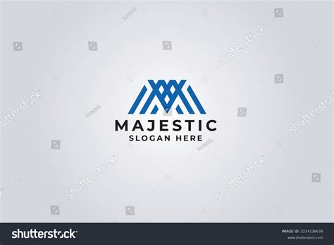 Majestic Letter M Pro Logo Stock Vector Royalty Free 2234126639