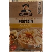 Quaker Instant Oatmeal Protein Banana Nut Calories Nutrition