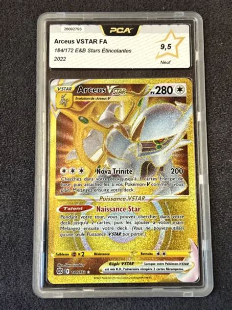 CARTE POKEMON ARCEUS VSTAR FA Gold 184 172 EB09 FR PCA 9 5 EUR 70 00