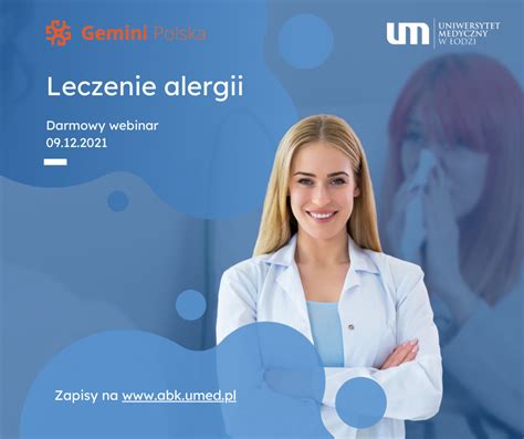 Leczenie Alergii Gemini Polska Uniwersytet Medyczny W Odzi