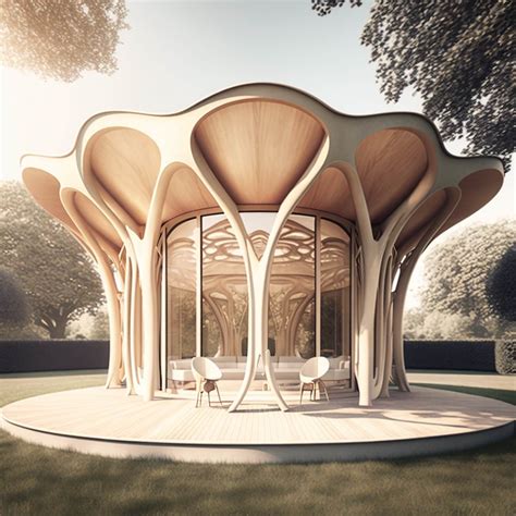 The London Timber Concert Pavilion Design Exploration Led By Alexander