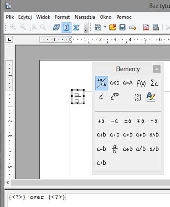 Wstawianie Tekstu I Obliczanie Formu Matematycznych W Edytorze Writer