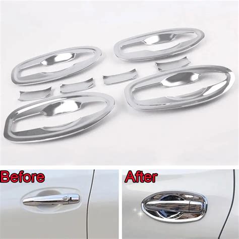 X Chrome Abs Car Styling Exterior Door Handle Bowl Cover Trim