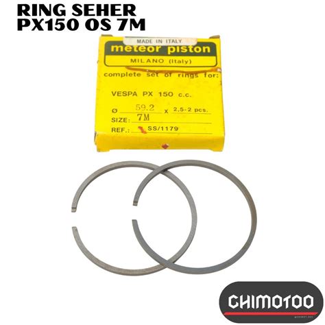 Jual Ring Seher Piston Vespa Px Px Os Oversize Ukuran M Shopee