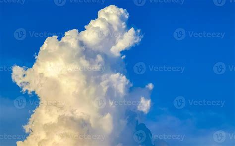 Explosive cloud formation cumulus clouds in the sky in Mexico. 18853767 ...