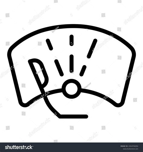 Road Windshield Wiper Icon Outline Vector Glass Royalty Free Stock