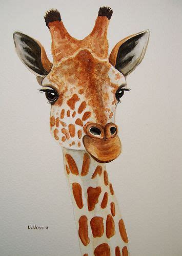 Giraffe Head Painting