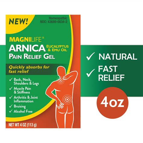 Magnilife Arnica Pain Relief Gel Eases Stiffness Inflammation And