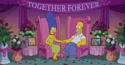 Nova Temporada De Os Simpsons Fox Pública Vídeo Romântico De Margie E Homer Purebreak