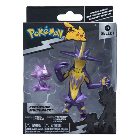 Toxel and Toxtricity Action Figure Select Evolution Pokémon