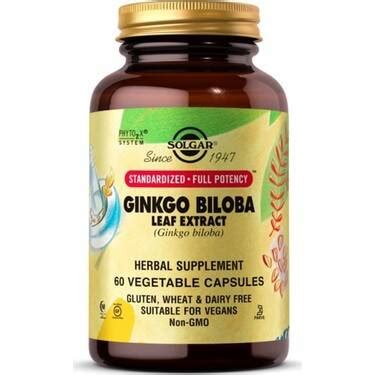 Solgar Ginkgo Biloba Leaf Extract Kaps L Markafarma