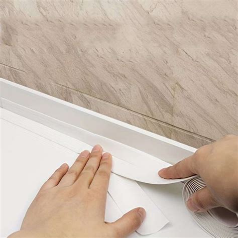 1roll Waterproof Mildew Proof Caulk Strip For Kitchen And Bathroom Shein Usa