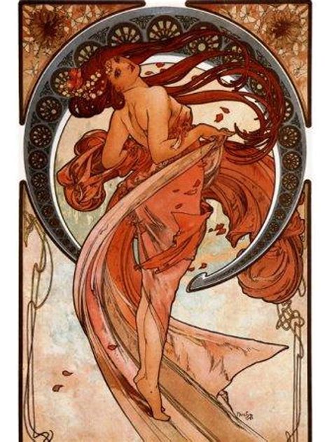 Dance Alphonse Mucha Digital Vintage Art Nouveau Poster Etsy