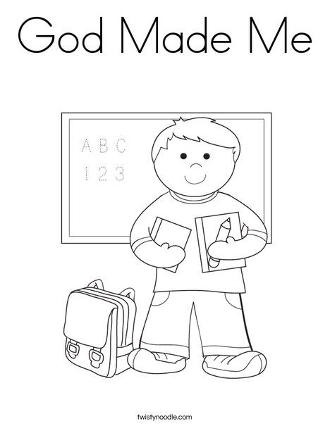 God Knows Me Coloring Pages