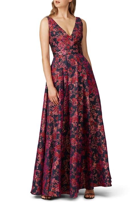 Floral Jacquard Dress