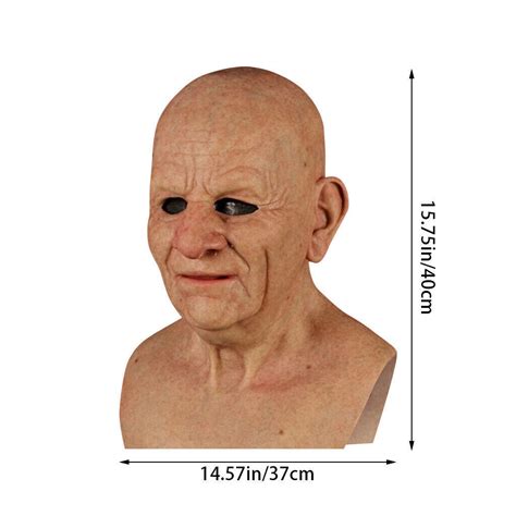 Old Man Mask Latex Halloween Cosplay Party Realistic Ubuy India