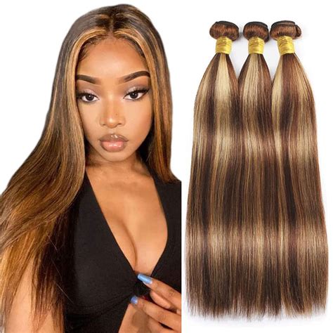 Amazon Brown Bundles Human Hair Bundle Straight Brazilian