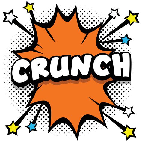 Crunch Pop Art Comic Speech Bubbles Book Sound Effects 12965732 Vector