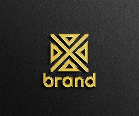 Premium Psd Psd 3d Logo Mockup On Black Wall