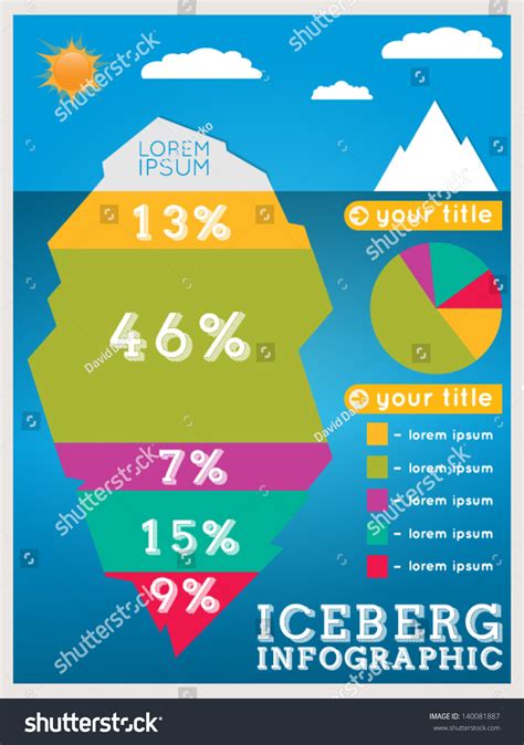 Iceberg Infographic Template Stock Vector 140081887 Shutterstock