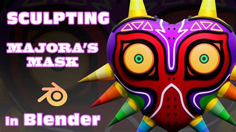 Zelda Majora S Mask D Sculpt In Blender Timelapse Youtube