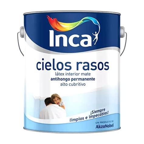 Pintura Cielorraso Antihongos Inca Lt Cuotas Sin Inter S