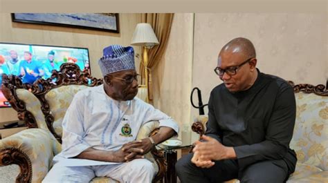 Pictorial Peter Obi Visits Obasanjo