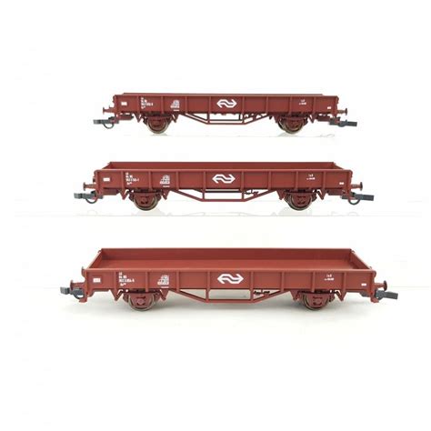 Roco H0 44085 Freight Wagon Set Three Low Side Cars Catawiki