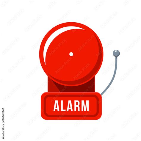 Red emergency Alarm. Isolated Vector Illustration Stock Vector | Adobe ...