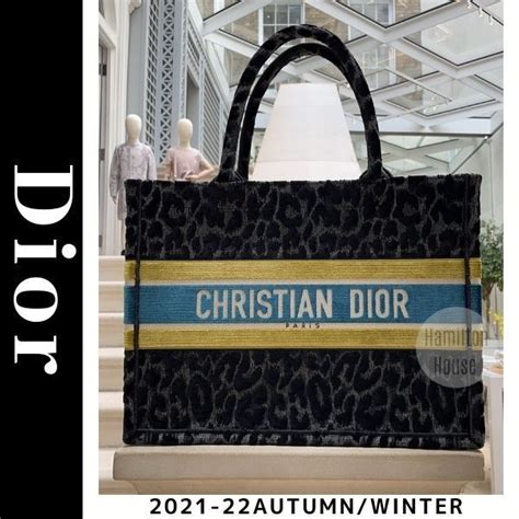 Christian Dior Book Tote 2021 22fw Leopard Patterns Casual Style Elegant Style Formal Style In